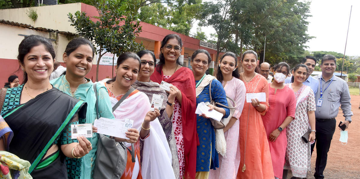 In the two graduates’ constituencies - North West Graduates’ (NWGC) and South Graduates’ (SGC) 59% and 70% polling were recorded, respectively. Credit: DH Photo