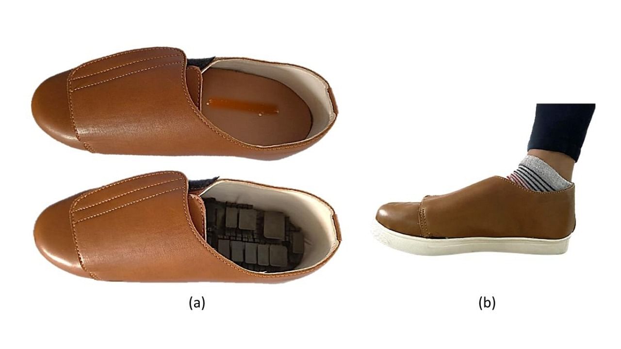 The footwear is beneficial for people who have diabetic peripheral neuropathy. Credit: IISc