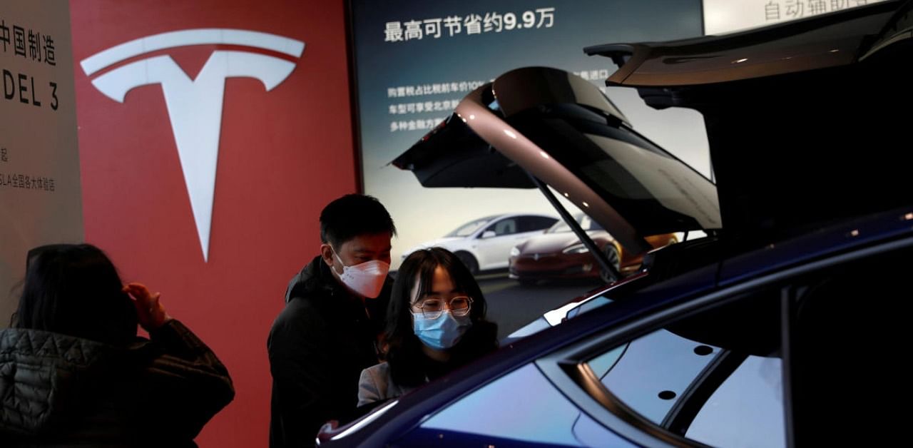 Tesla Chief Executive Elon Musk said on Twitter last month that the company would not set up manufacturing in any location where it was not allowed first to sell and service cars. Credit: Reuters Photo