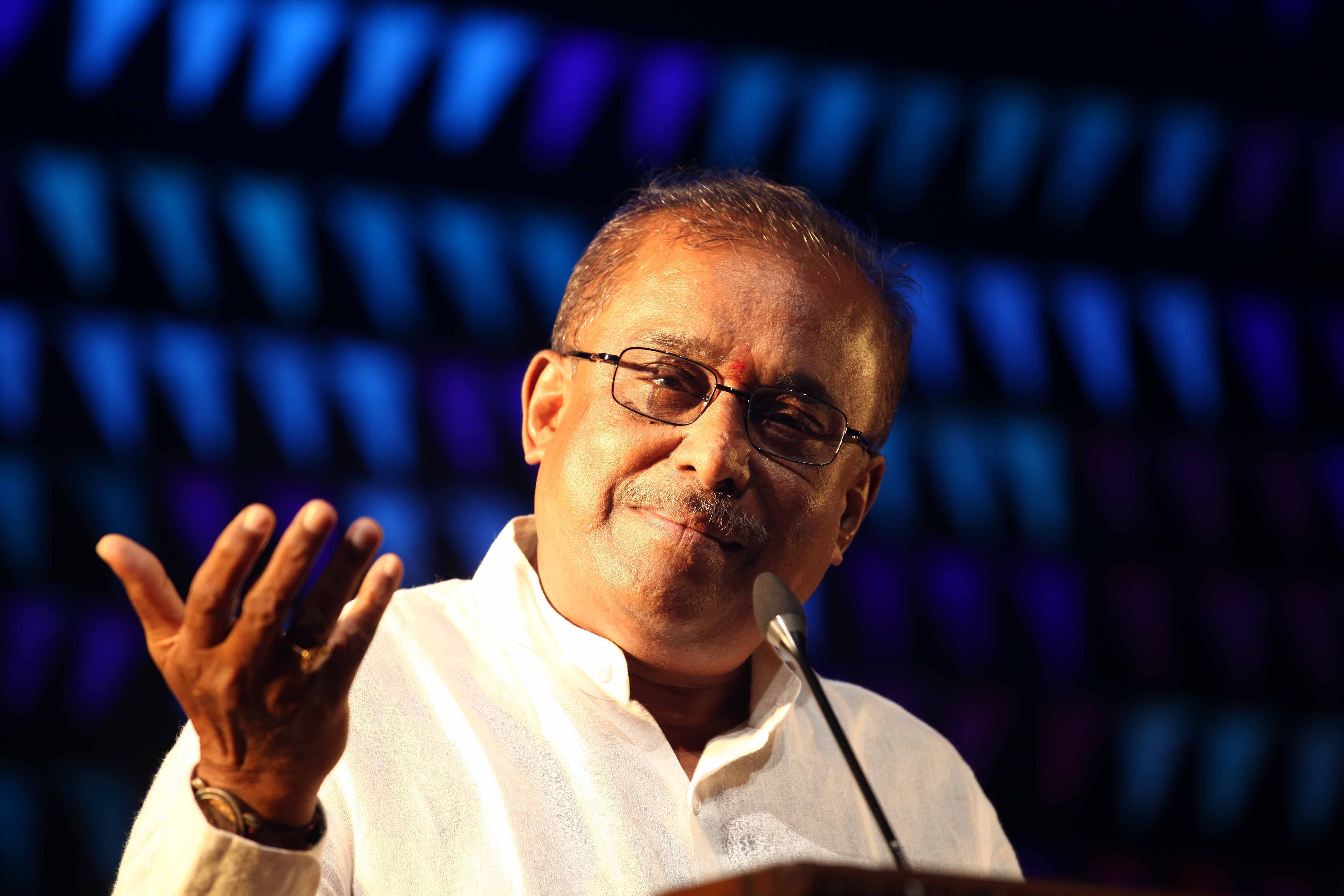 Kannada music composer Hamsalekha. Credit: DH photo