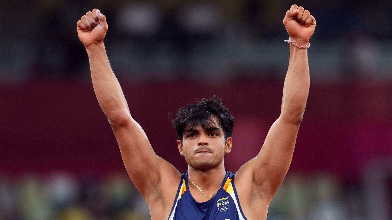 Olympic champion javelin thrower Neeraj Chopra. Credit: Reuters Photo