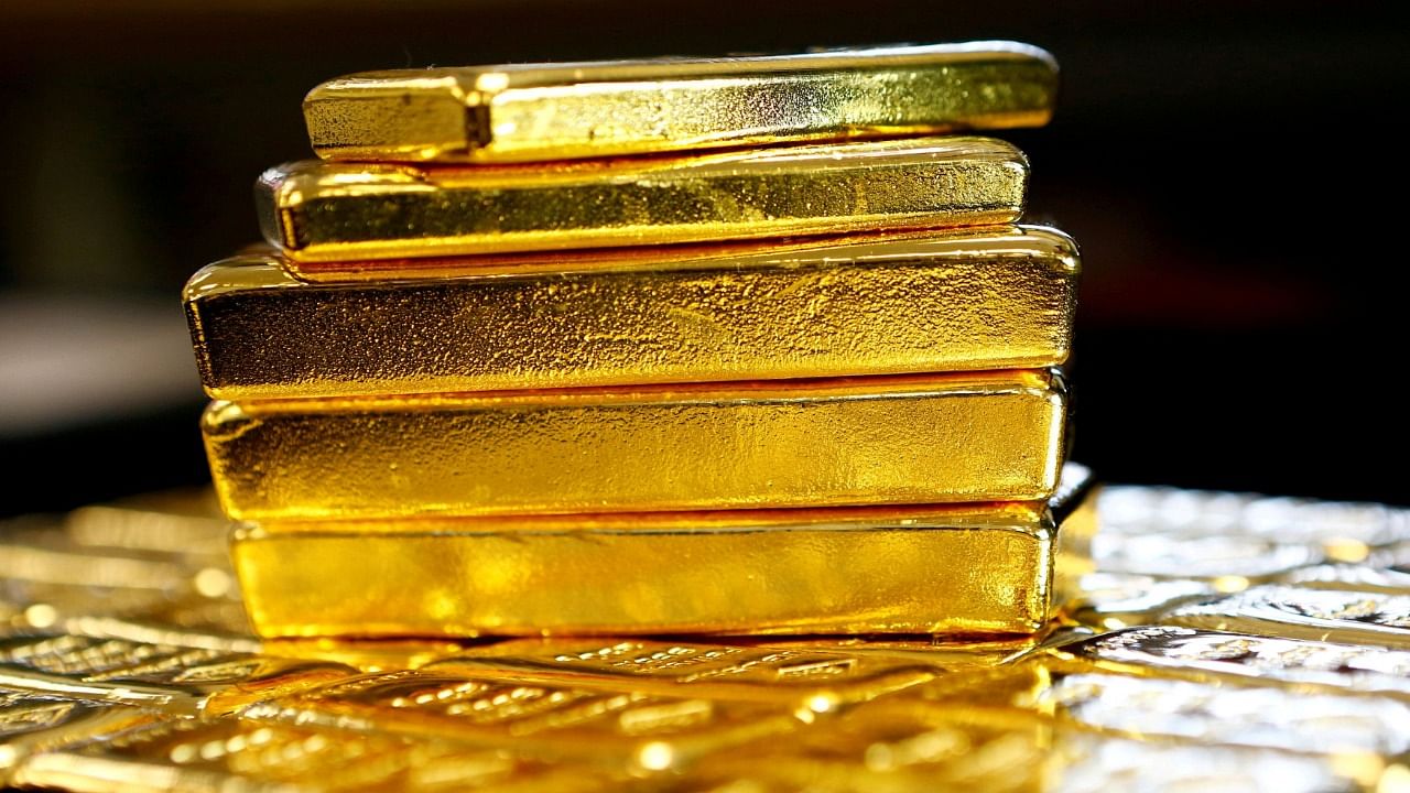 In the previous trade, the yellow metal settled at Rs 50,386 per 10 grams. Credit: Reuters Photo