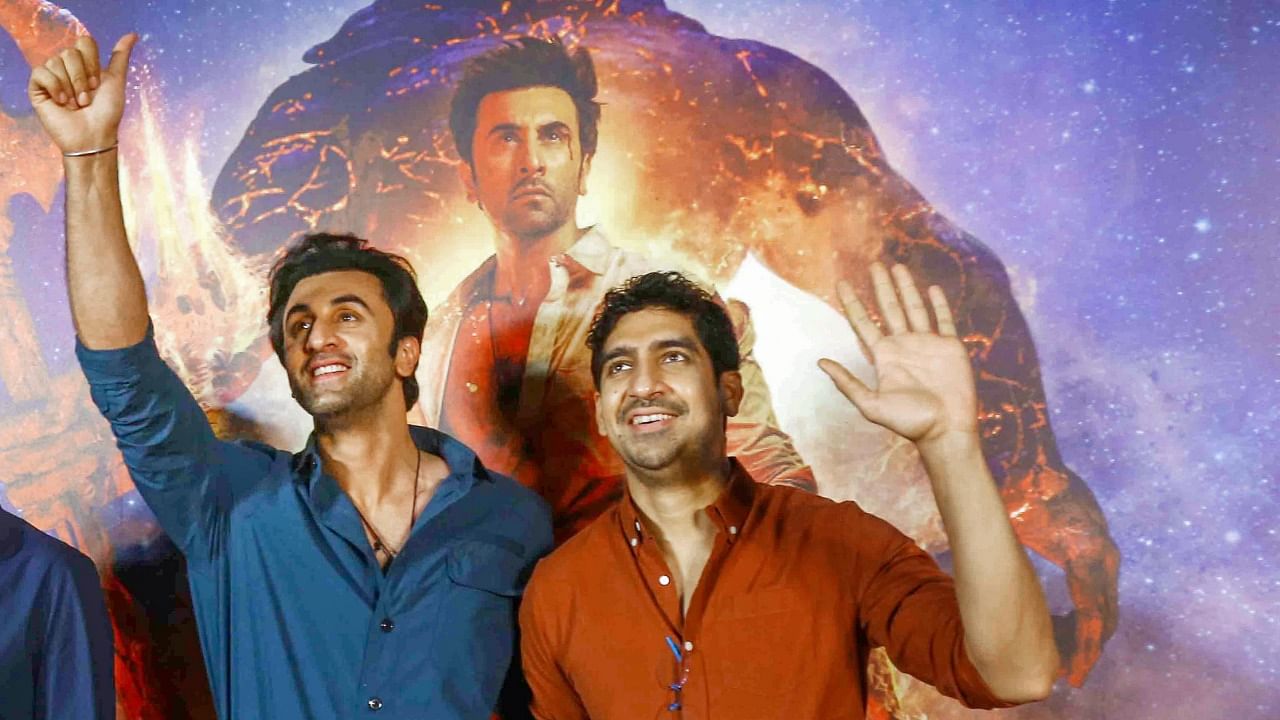 <div class="paragraphs"><p>Bollywood actor Ranbir Kapoor and director Ayan Mukerji during a promotional event for the film Brahmastra Part One: Shiva.</p></div>