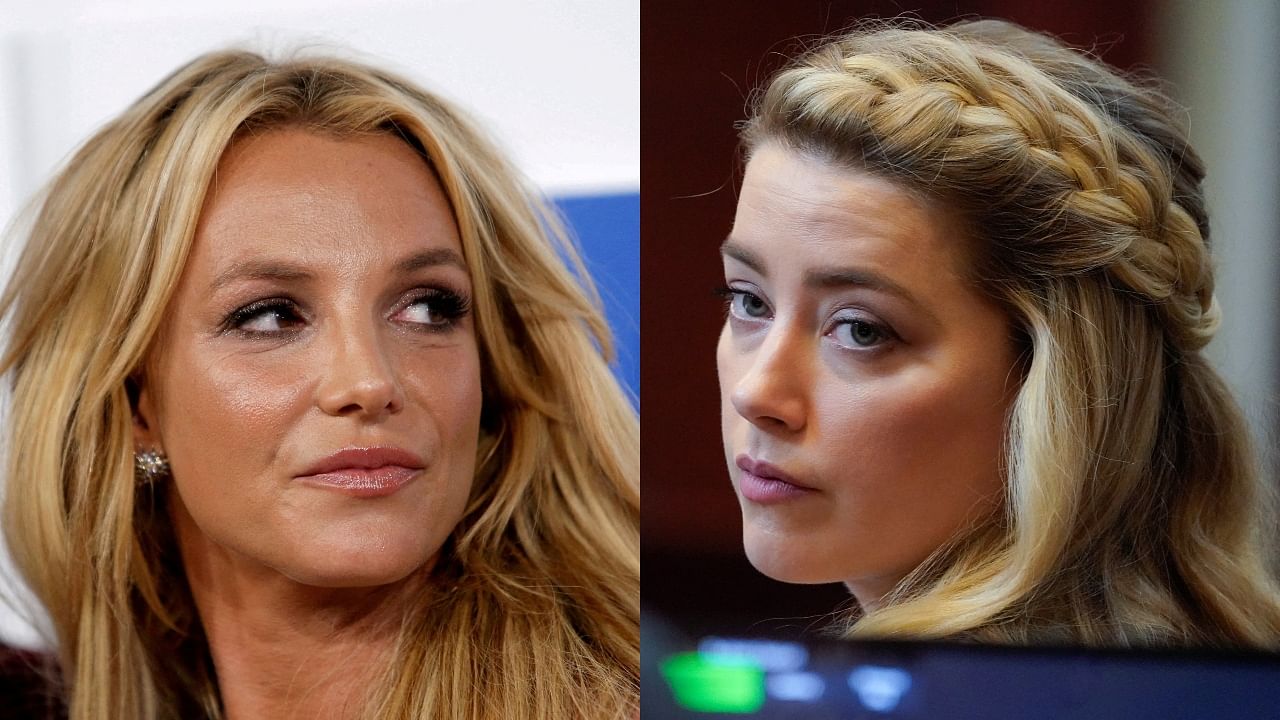 Britney Spears and Amber Heard. Credit: Reuters