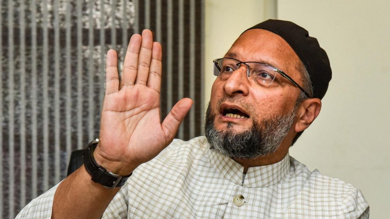 Owaisi, the MP of Hyderabad, was in Jharkhand to campaign for the by-election to the Mandar assembly seat. Credit: PTI File photo