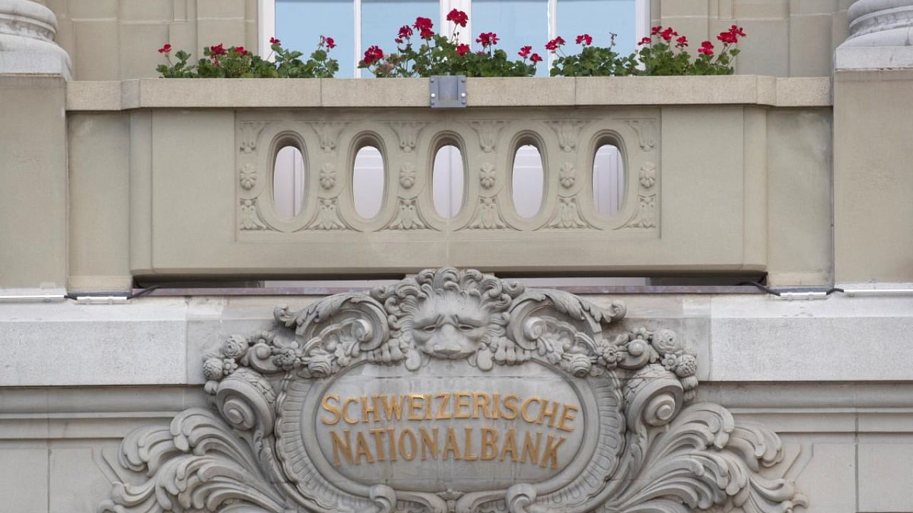 The Swiss National Bank (SNB) logo is pictured on its building in Bern, Switzerland June 16, 2022. Credit: Reuters Photo