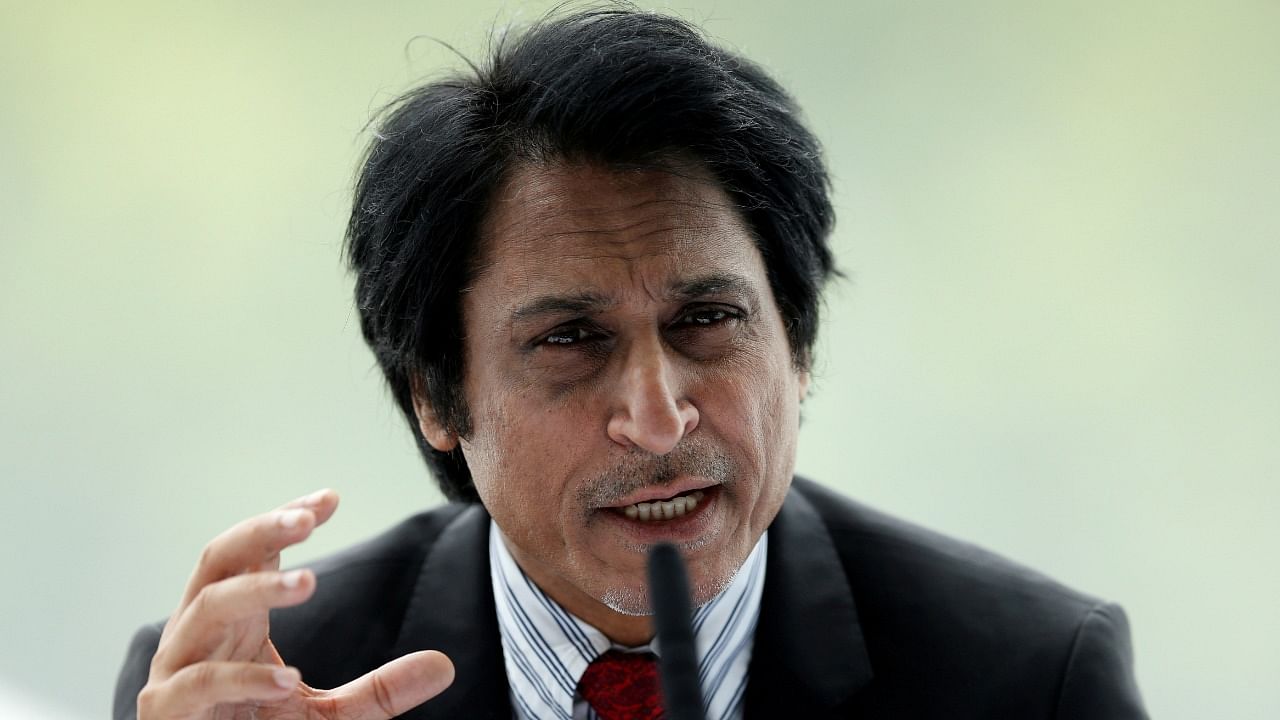 Pakistan Cricket Board Chairman Ramiz Raja. Credit: Reuters File Photo