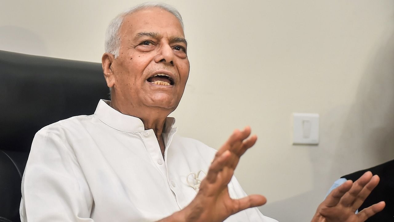 Opposition's Presidential candidate Yashwant Sinha. Credit; PTI Photo