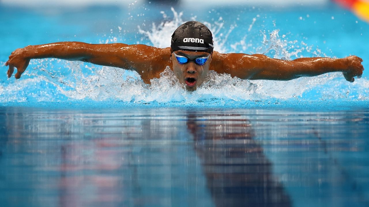 Swimmer Sajan Prakash. Credit: Reuters File Photo