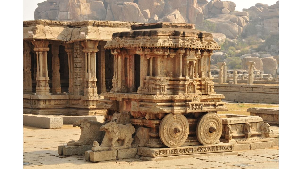 World UNESCO heritage sight Stone Chariot at Hampi. Credit: iStock photo