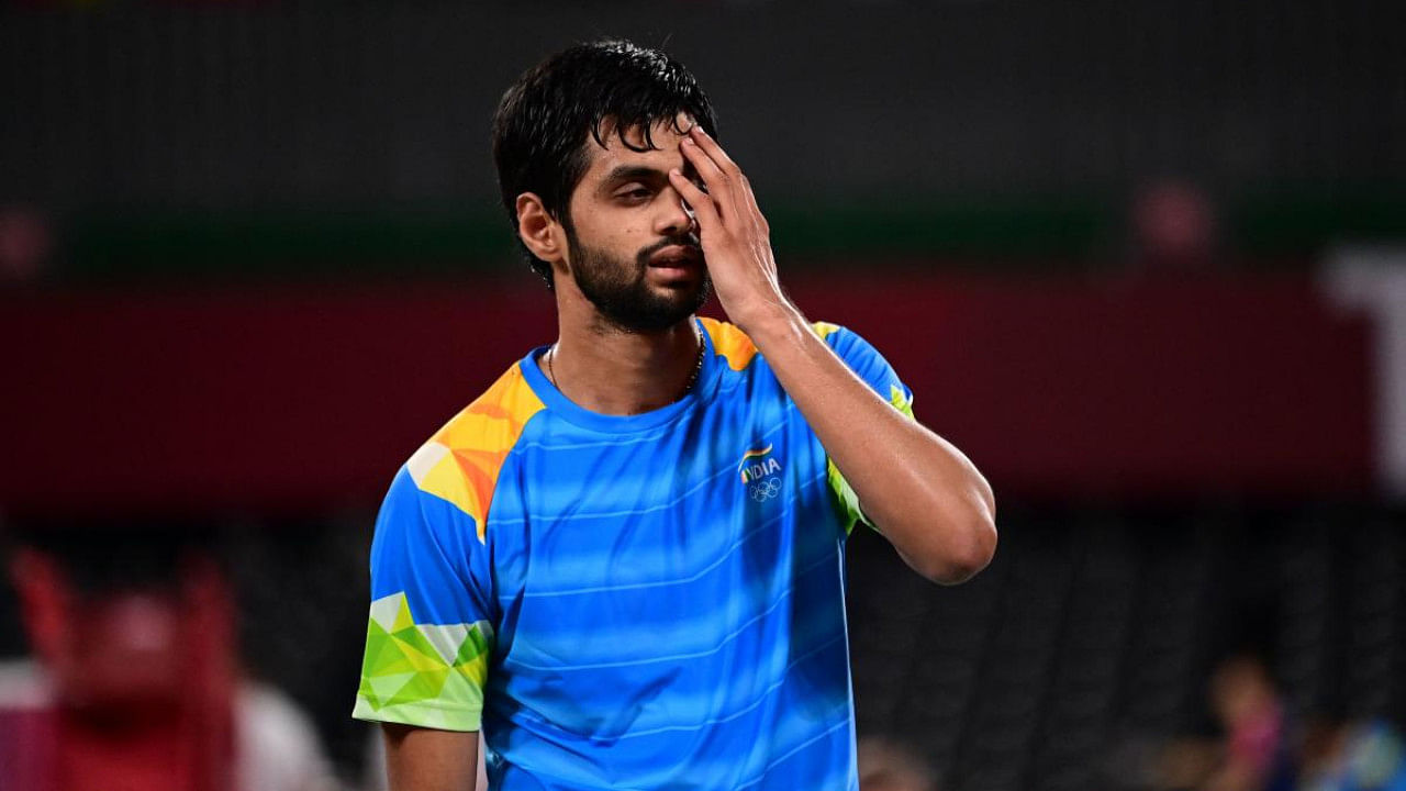 India's B Sai Praneeth. Credit: AFP File Photo