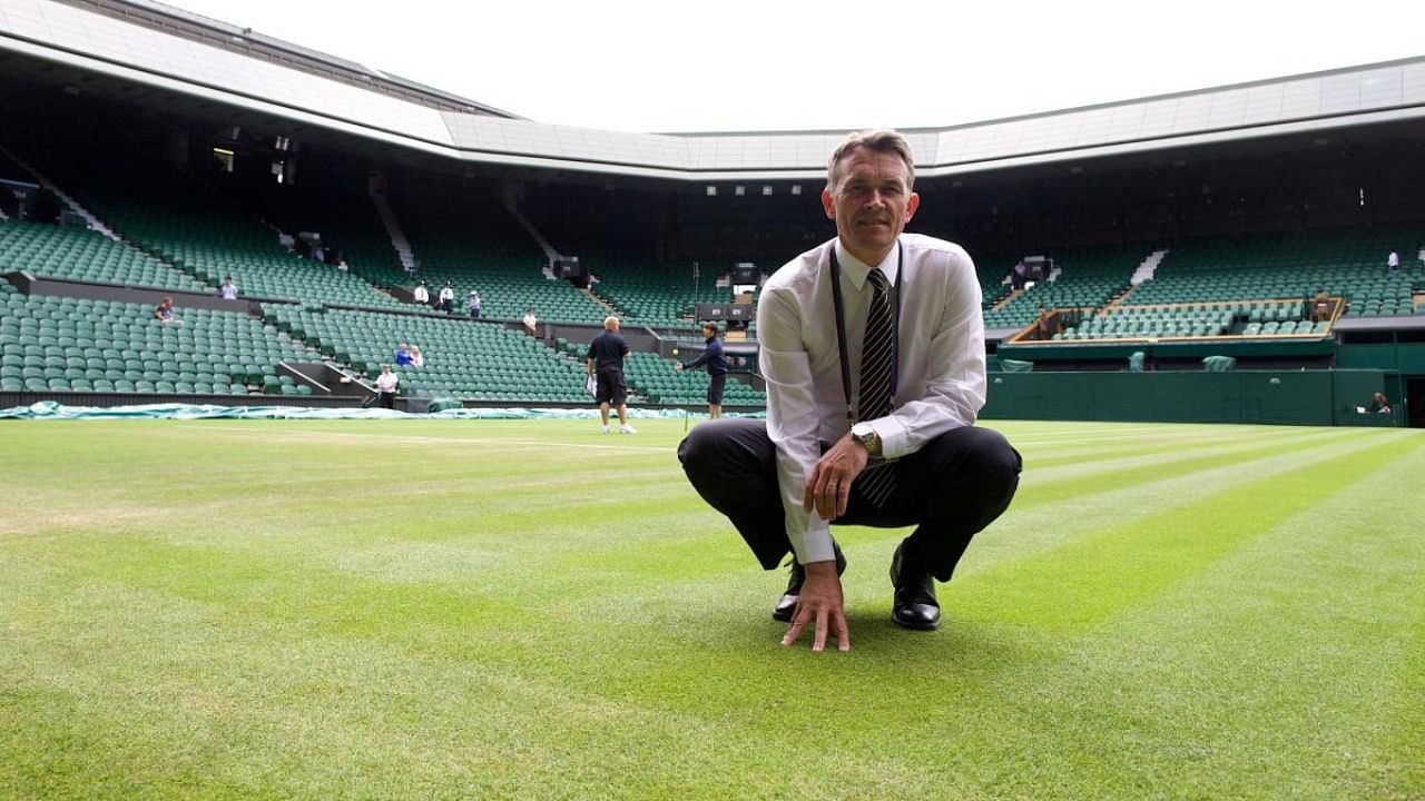Wimbledon head of courts Neil Stubley. Credit: AFP Photo
