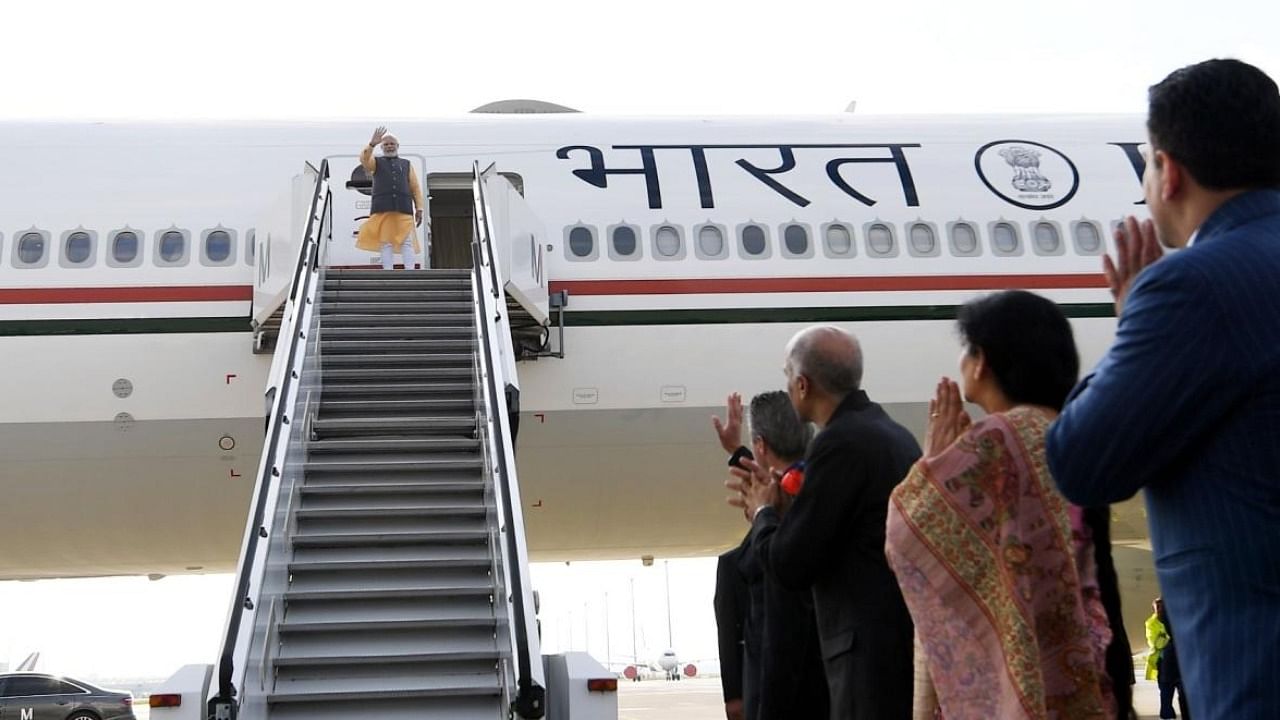 Prime Minister Narendra Modi departs from Munich Airport for Abu Dhabi on June 28, 2022. Credit: IANS Photo