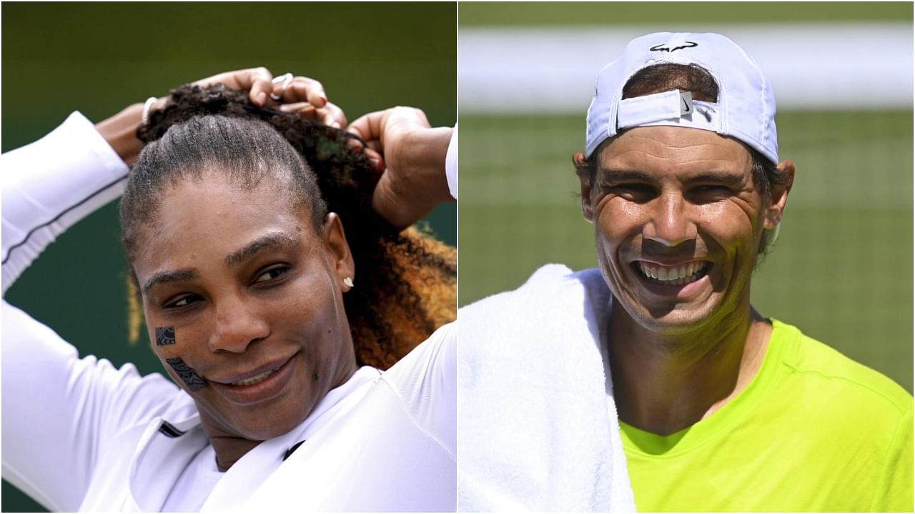 Serena Williams and Rafael Nadal. Credit: AP and Reuters Photos