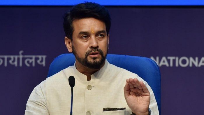 Information and Broadcasting Minister Anurag Thakur. Credit: File Photo