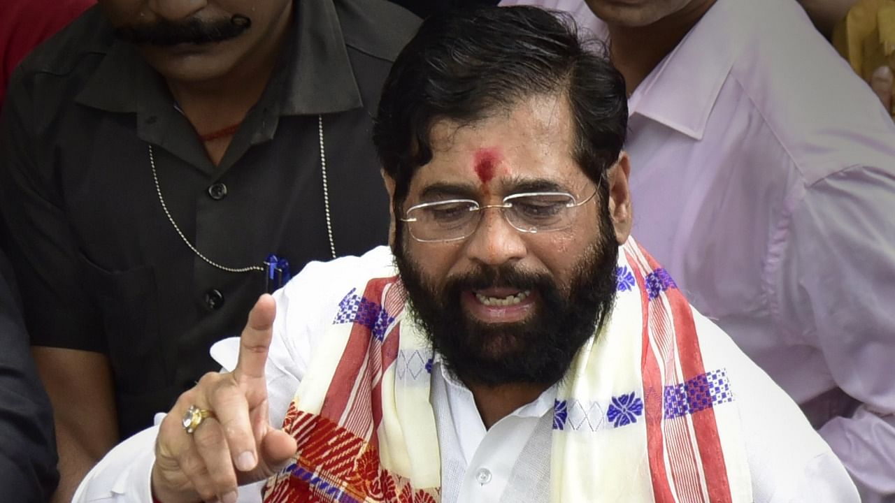 Rebel Shiv Sena leader Eknath Shinde. Credit: PTI Photo