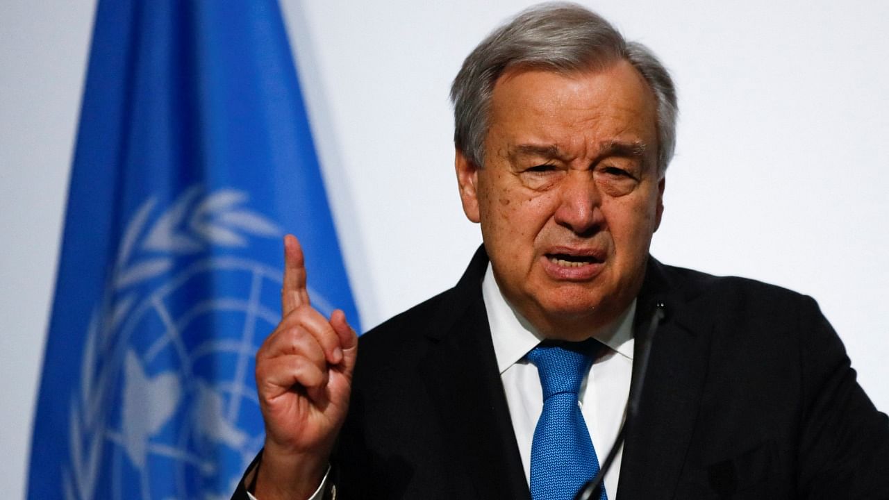 UN Secretary-General Antonio Guterres. Credit: Reuters Photo