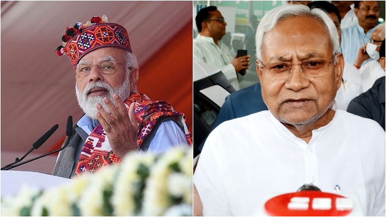 PM Narendra Modi (left) and Bihar CM Nitish Kumar. Credit: AFP/PTI Photos