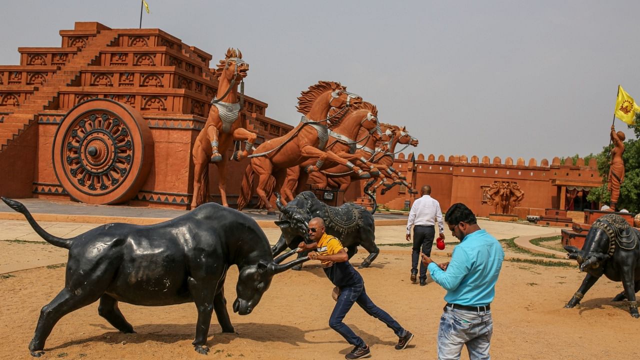 Consultancy Ormax Media estimates that the Telugu-language film industry — known as Tollywood — earned about $212 million last year, eclipsing the $197 million made by Bollywood, which has long been based in India's business center, Mumbai. Credit: Bloomberg Photo