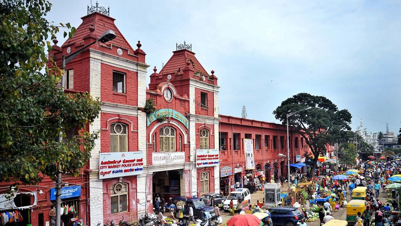 A view of KR Market. Credit: DH File Photo