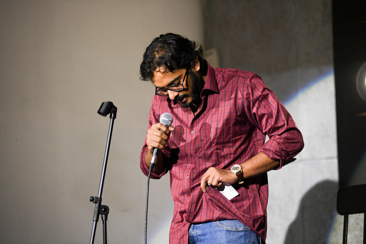 Being a full-time comic is not easy. Open mics are common in Bengaluru, but so are open-micers. Credit: DH Photos/B H Shivakumar