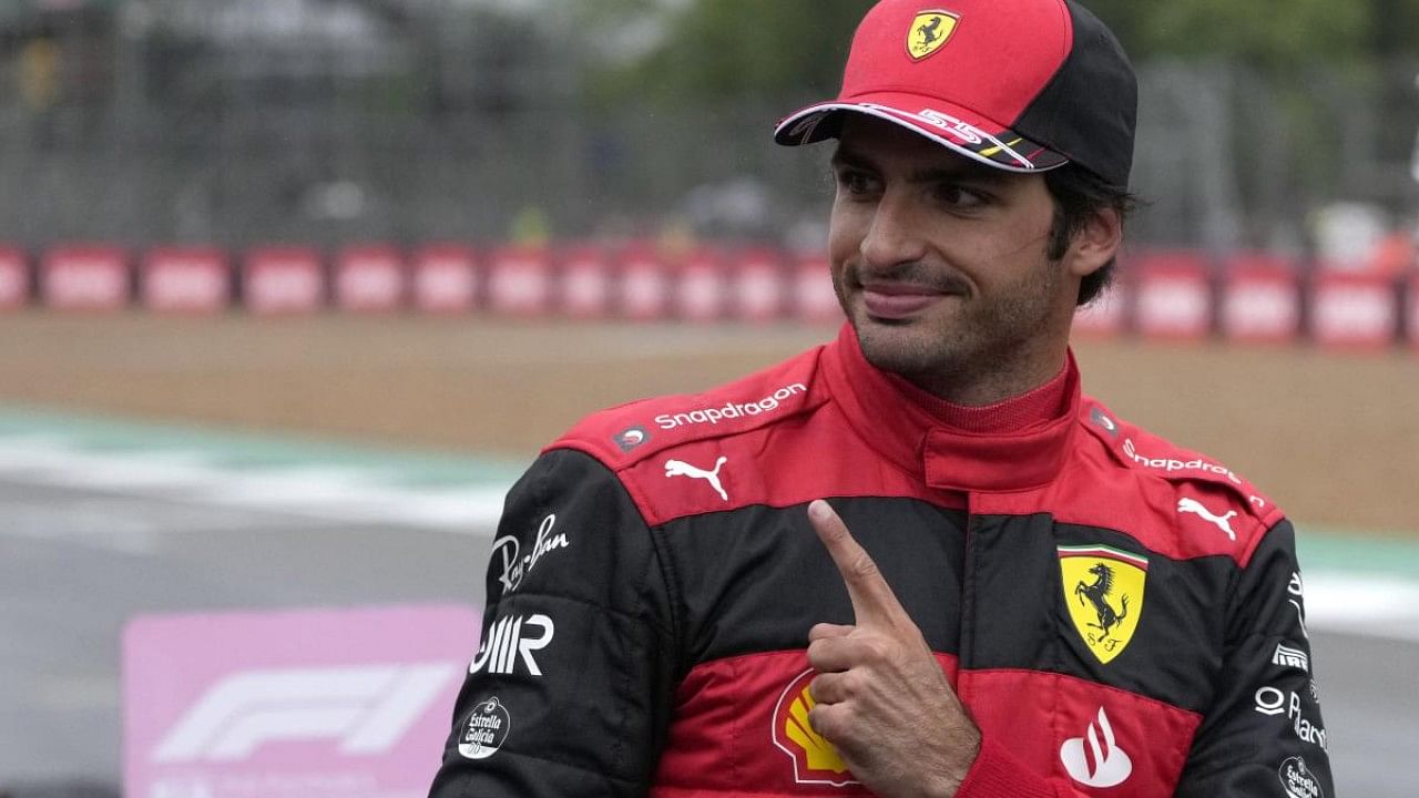 Ferrari driver Carlos Sainz of Spain. Credit: AP Photo