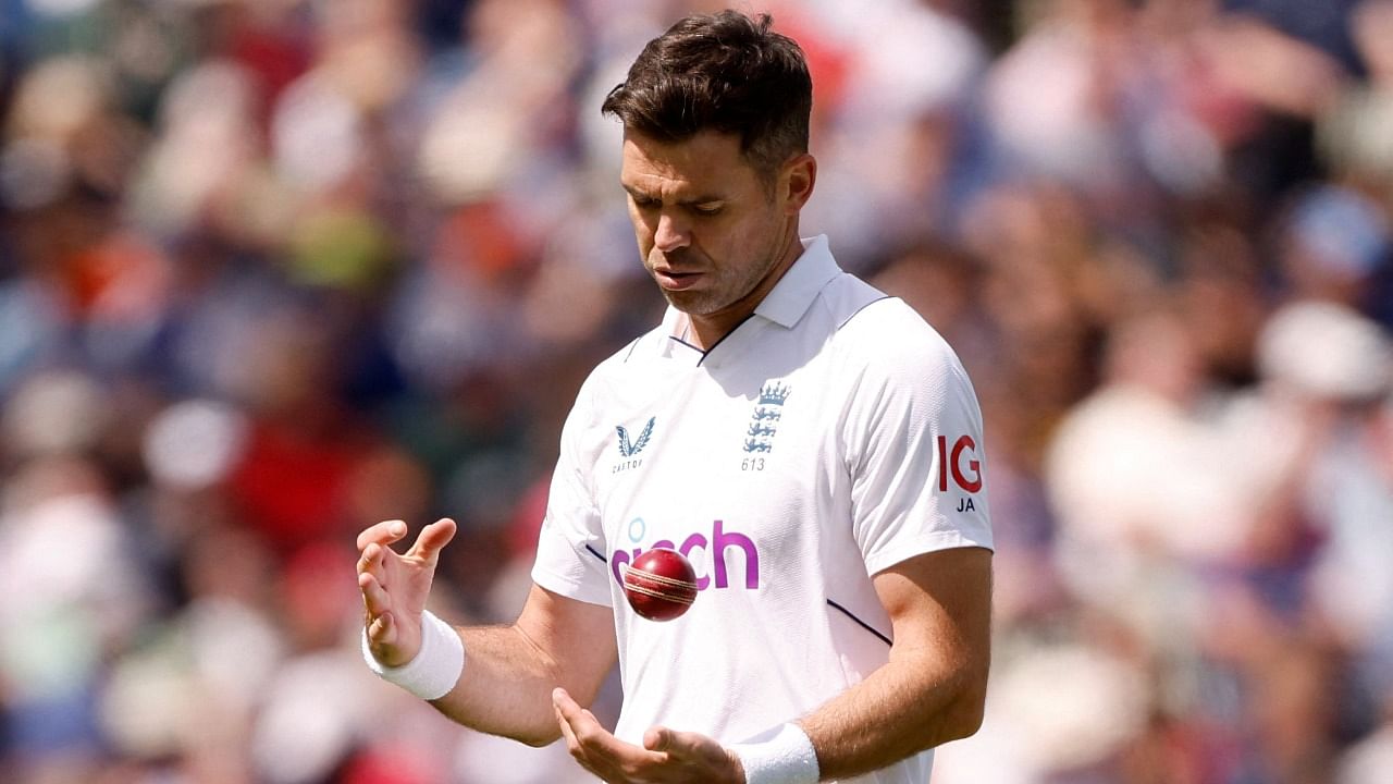 England pacer James Anderson. Credit: Reuters Photo
