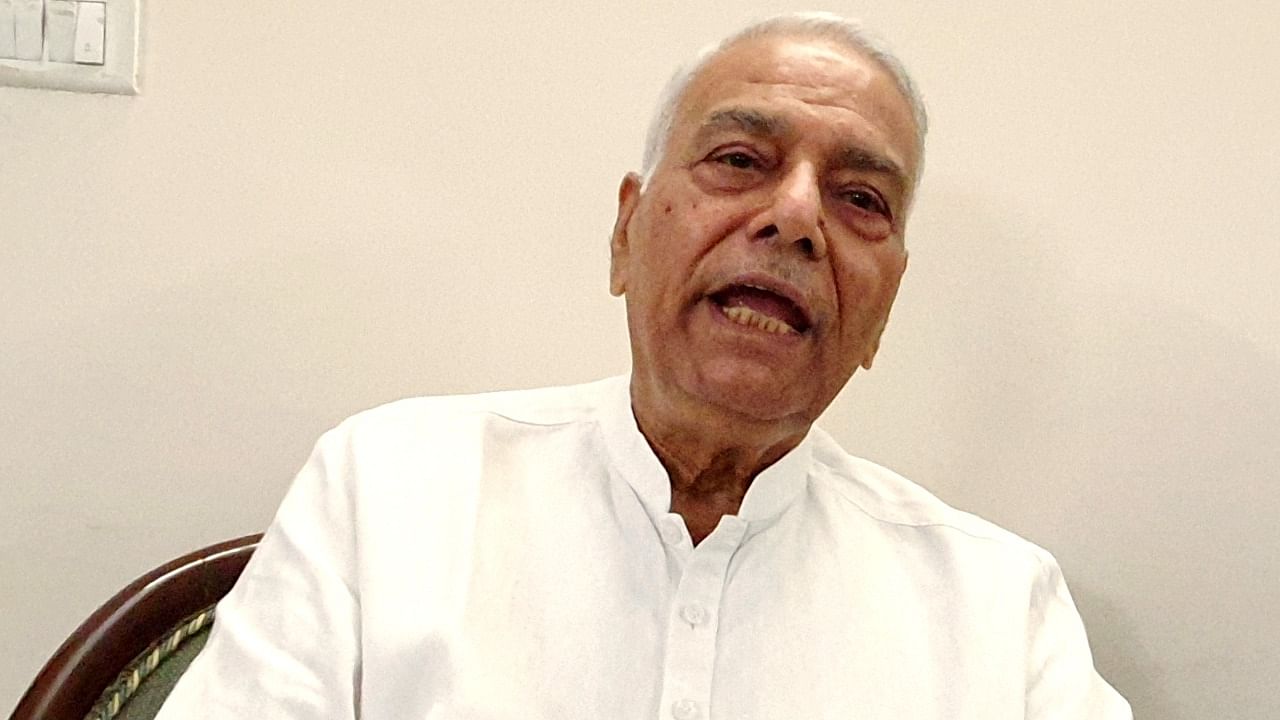Presidential poll candidate Yashwant Sinha. Credit: IANS Photo