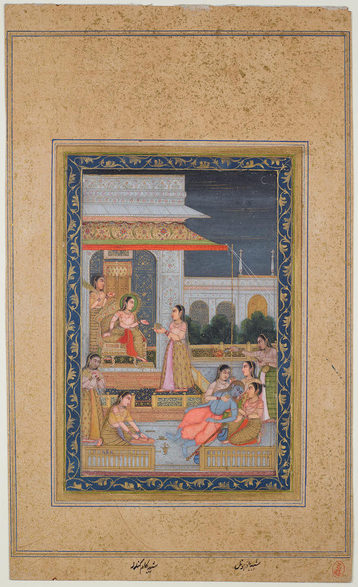 Madhavanala faints in the presence of his beloved Kamakandala, (c.1800–1825), Delhi. Pic courtesy: Morgan Library and Museum
