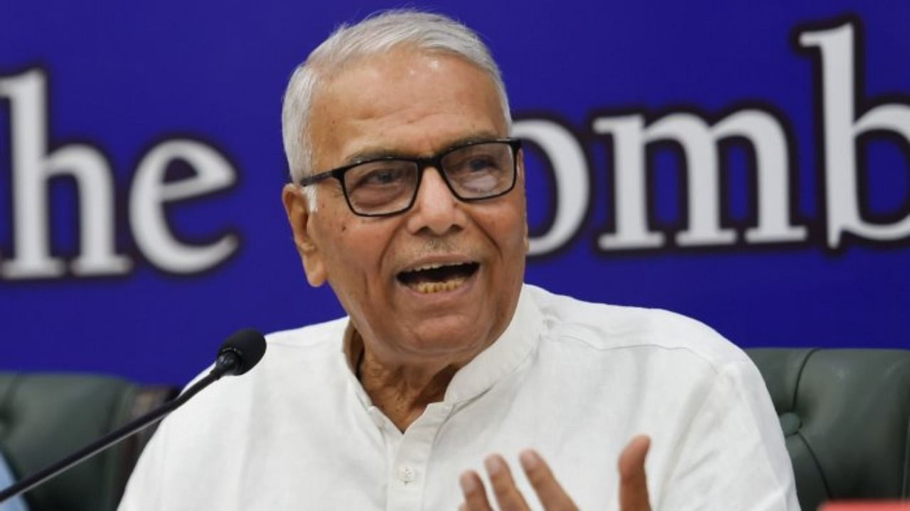 The strategy of the Sinha camp is to focus on personality rather than electoral arithmetic so he is invoking his long experience as an asset against the NDA nominee. Credit: PTI Photo