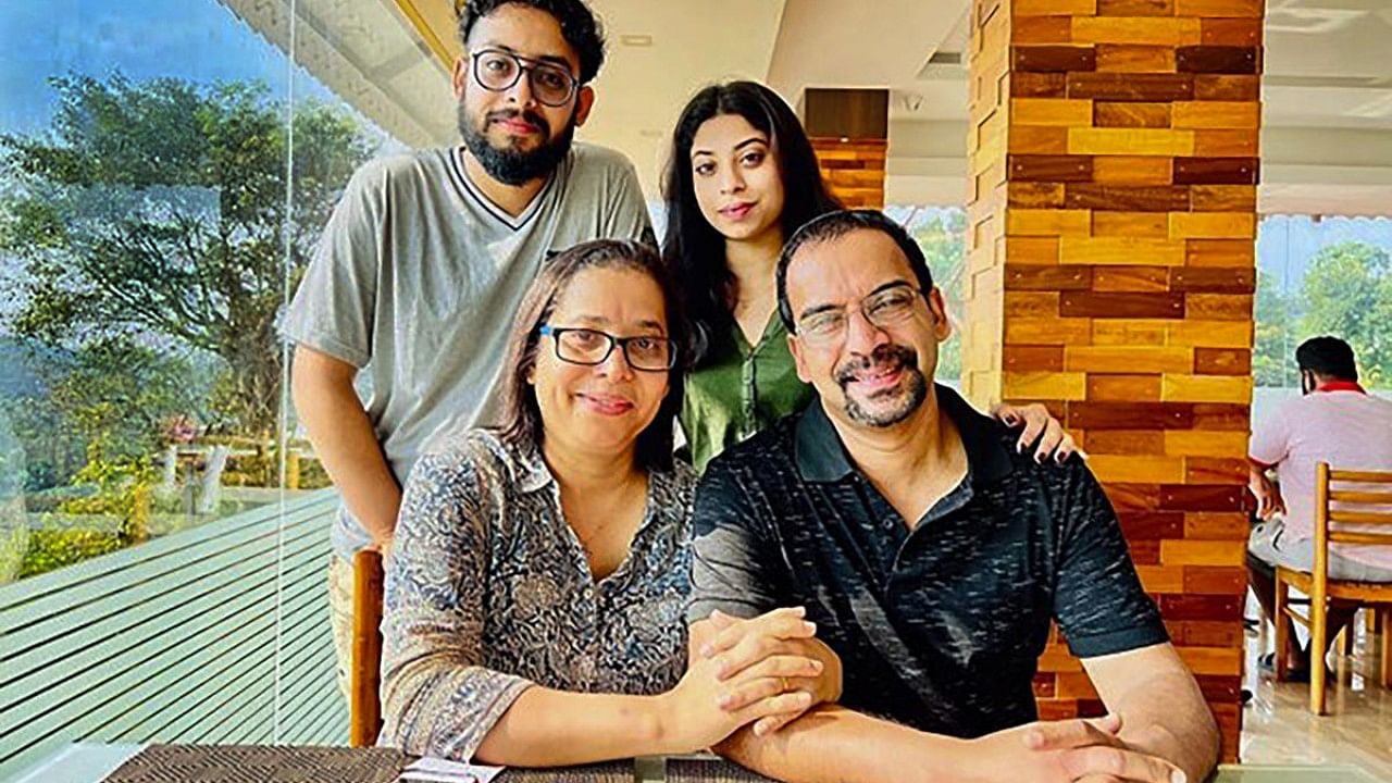 Undated photo of Indian-origin cancer patient Jasmin David(L) with her family after her successful trial at National Institute for Health and Care Research (NIHR) Manchester Clinical Research Facility (CRF) that involved an experimental medicine combined an immunotherapy drug. Credit: PTI Photo