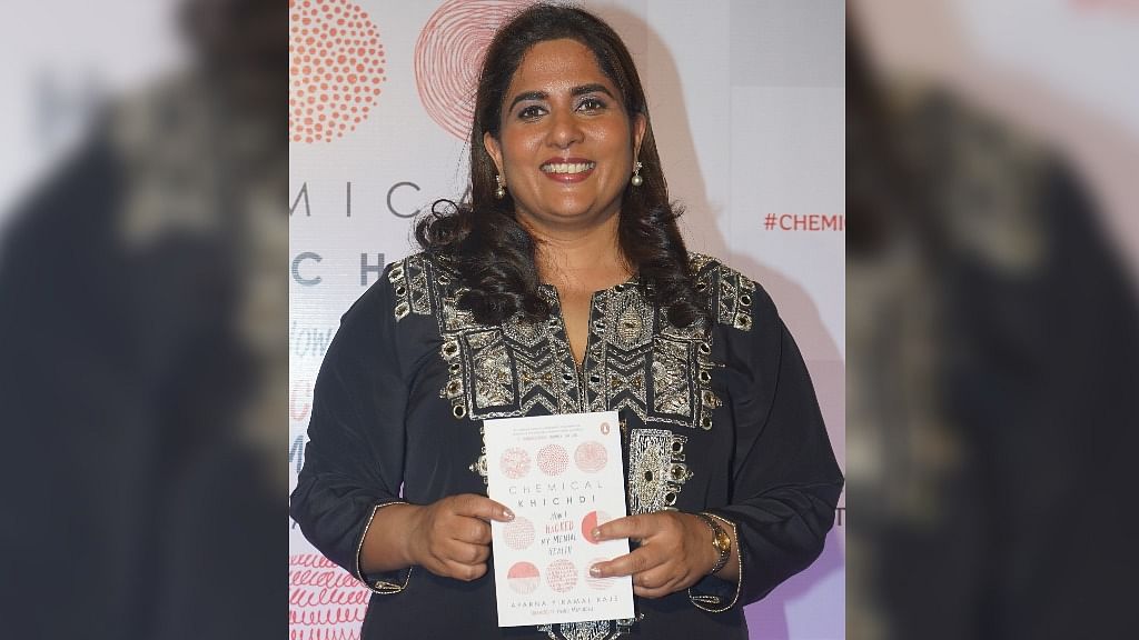 Aparna Raje Piramal with her book 'Chemical Khichdi: How I Hacked My Mental Health. Credit: Aparna Piramal Raje   