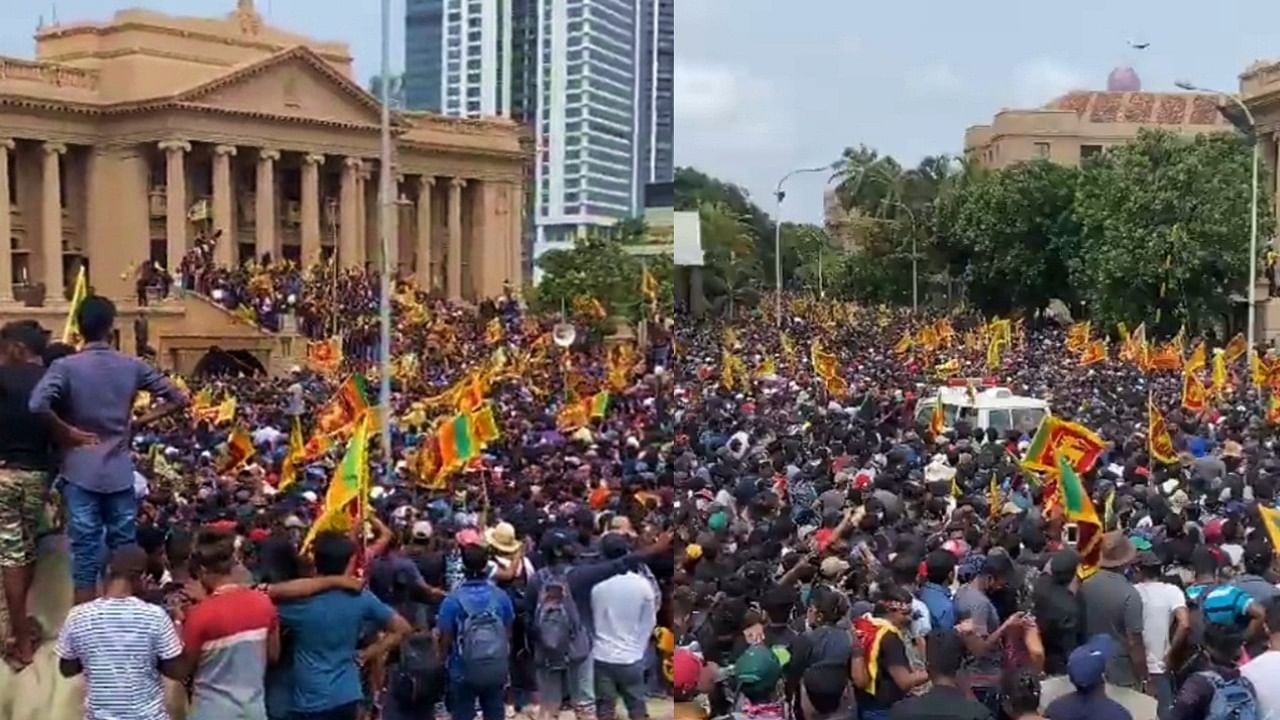 President Gotabaya Rajapaksa who was facing calls for resignation since March was using the President’s House as his residence and office. Credit: IANS Photo