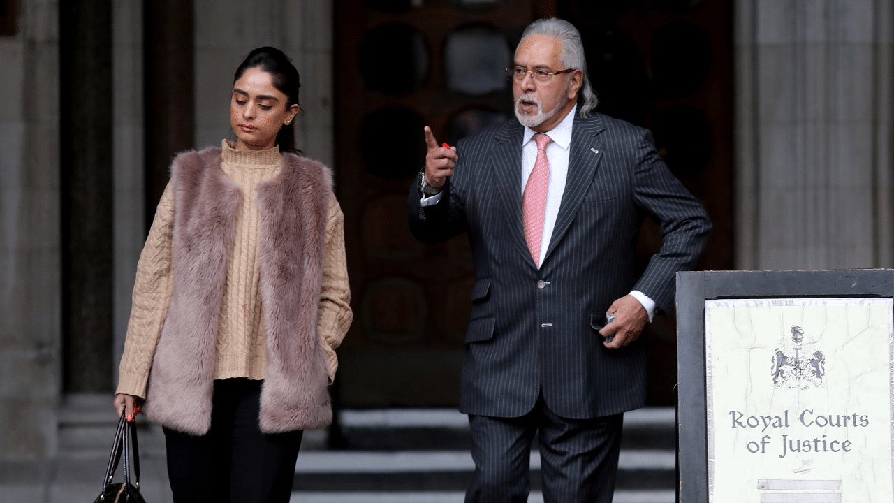 Vijay Mallya leaves the Royal Courts of Justice in London. Credit: Reuters File Photo