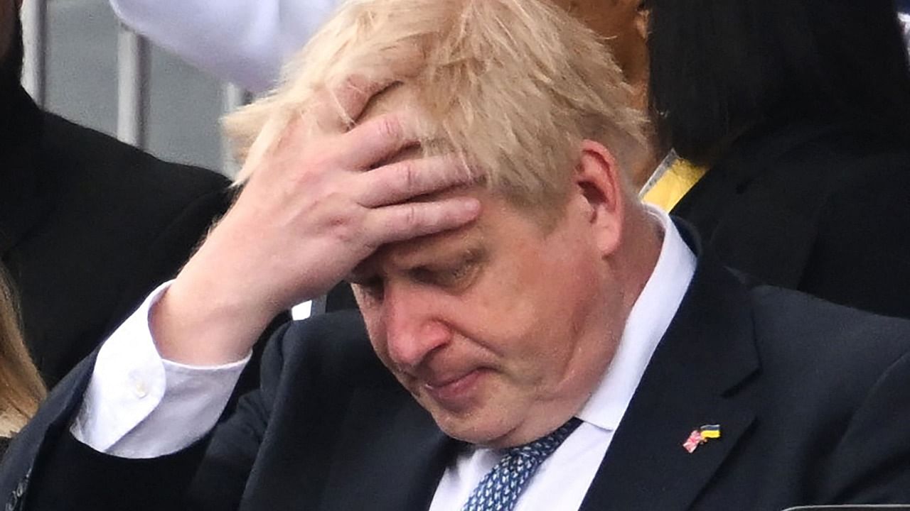 Johnson on Thursday said he would resign as prime minister, after many of his lawmakers and cabinet colleagues rebelled over his handling of a series of scandals. Credit: AFP Photo