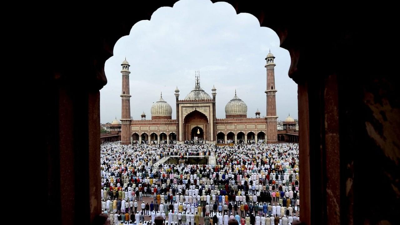 Eid-Al-Adha celebrations in Delhi. Credit: PTI Photo