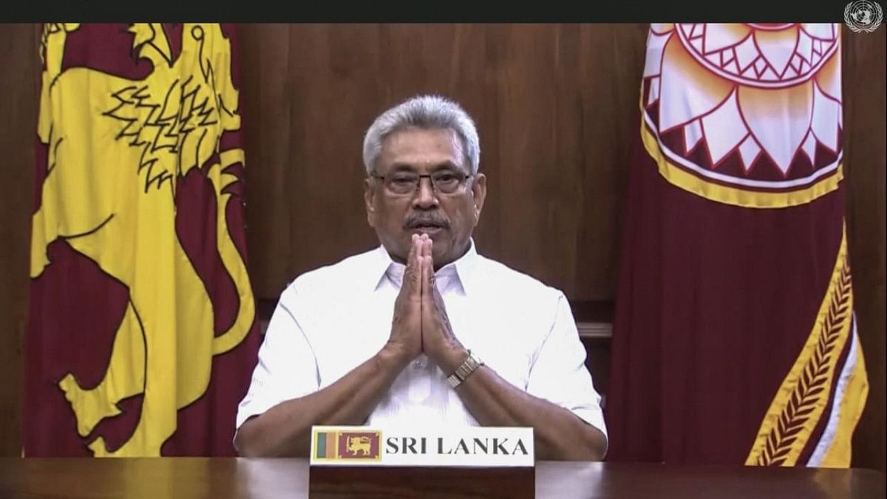 Sri Lanka President Gotabaya Rajapaksa. Credit: AP File Photo