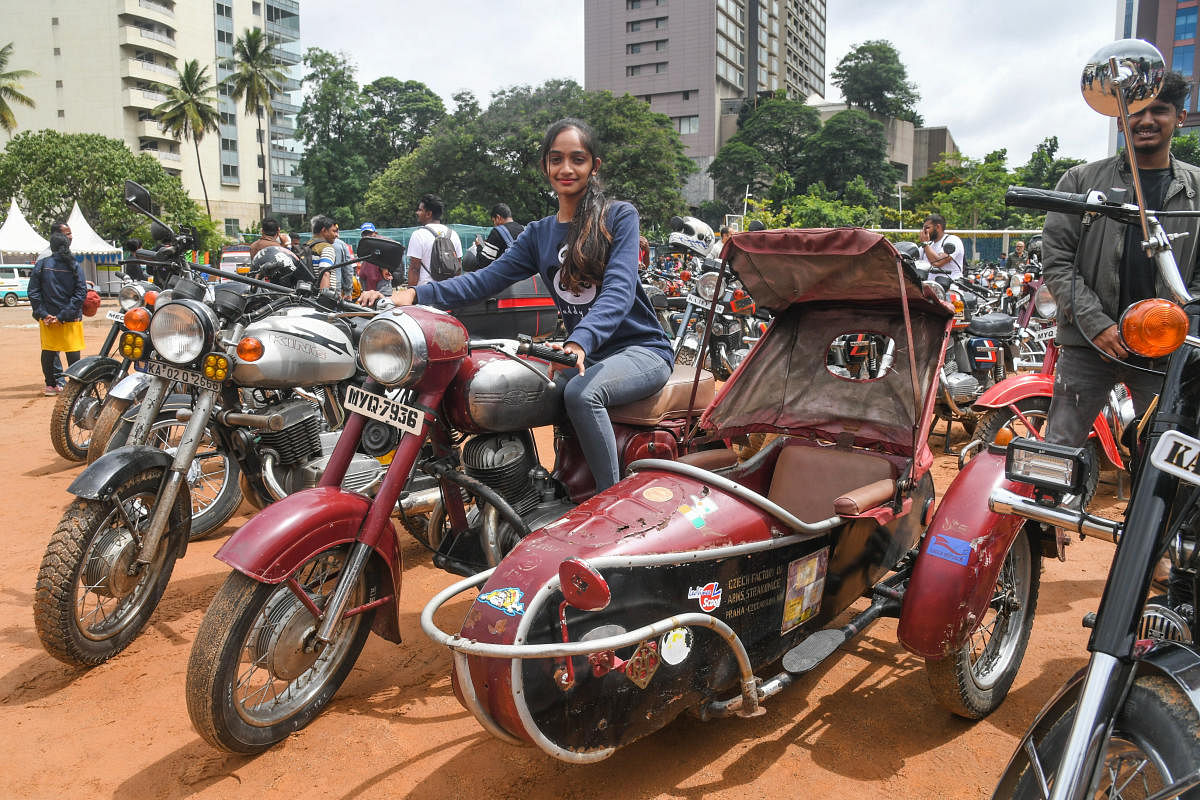 Bike lovers from across the nation converged at St Joseph's Indian High School ground on Sunday to celebrate the 20th International Jawa-Yezdi Day. Credit: DH Photo