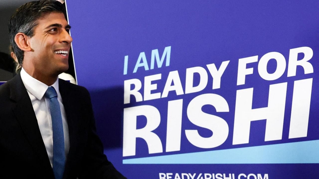 Former Chancellor of the Exchequer Rishi Sunak arrives at an event to launch his campaign to be the next Conservative leader and Prime Minister, in London, Britain. Credit: Reuters