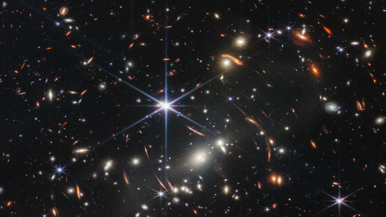 Webb's First Deep field shows the galaxy cluster SMACS 0723 and thousands of distant galaxies. Credit: AP Photo