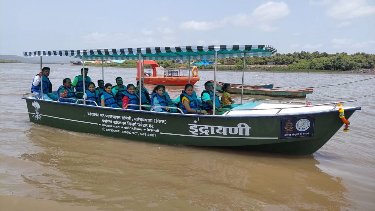 A boat has been purchased for Rs 10 lakh for this eco-tourism village and named ‘Indrayani’, which will be operated by villagers after the monsoon. Credit: Special Arrangement