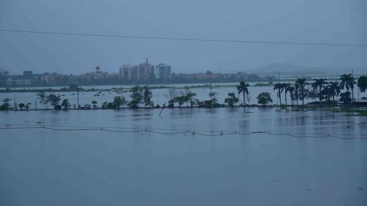 Flood-like situation during monsoon rains in Palghar District on Thursday July 07, 2022. Credit: IANS Photo