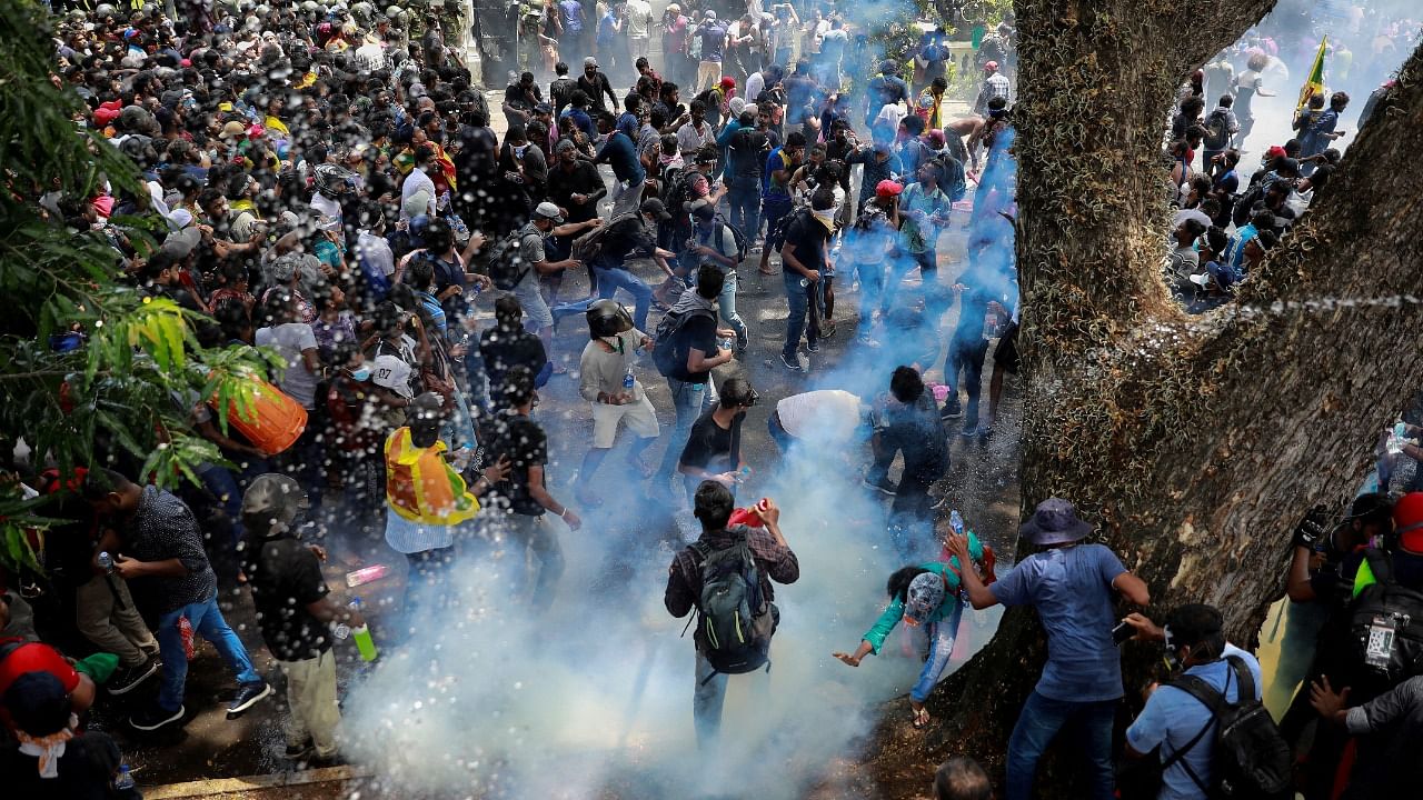 Protests against Sri Lanka's worst economic crisis since independence from Britain in 1948 simmered for months. Credit: Reuters Photo