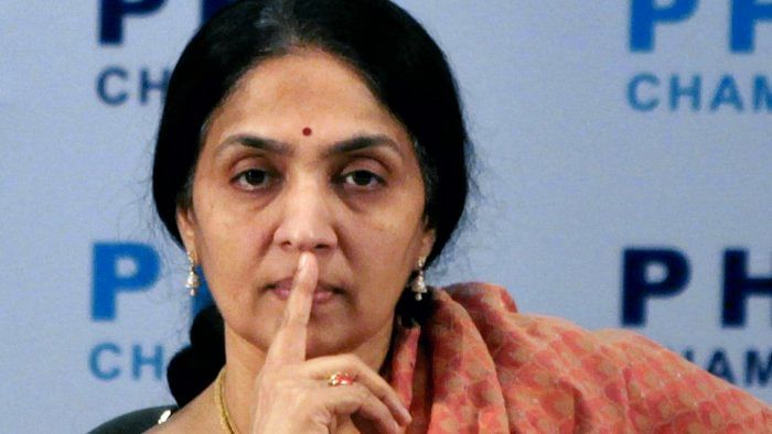 Ex-NSE MD Chitra Ramkrishna file photo. Credit: PTI Photo