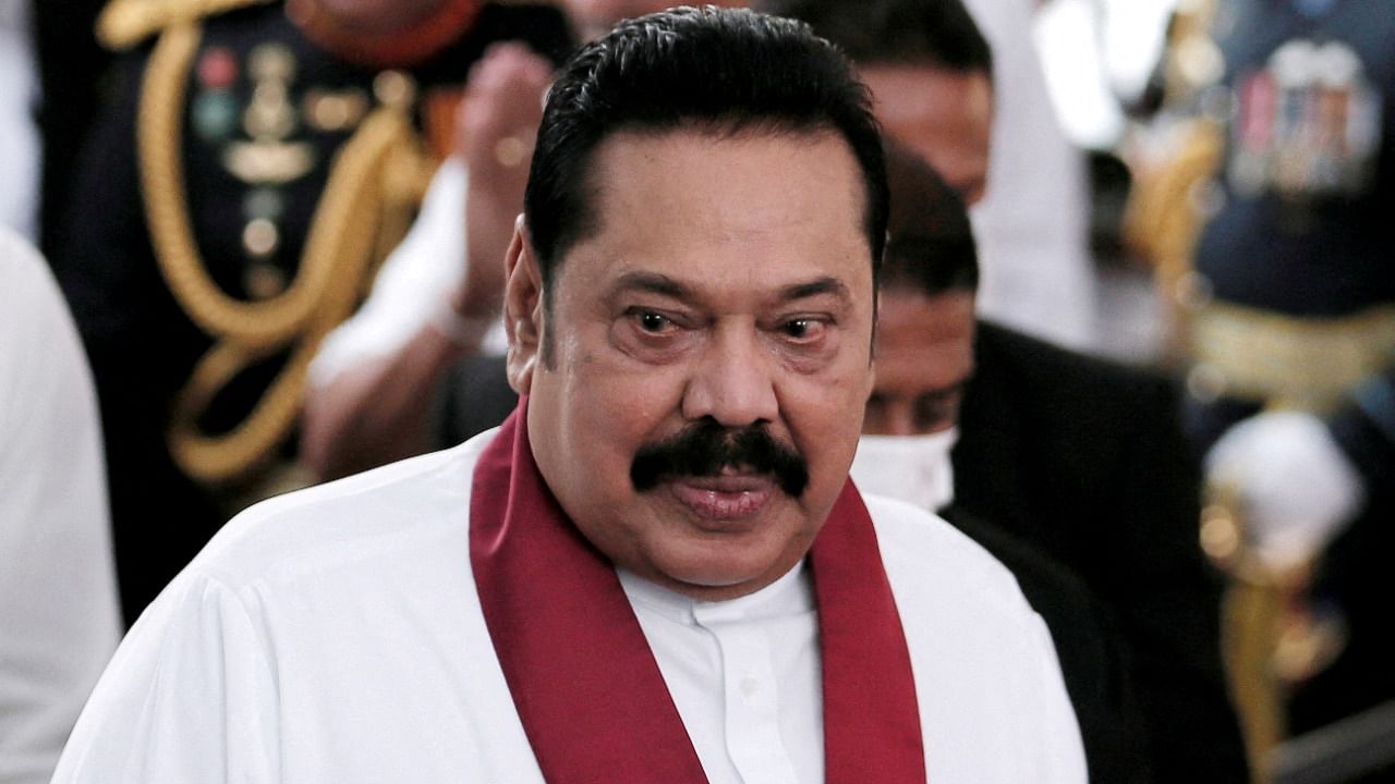 Former Sri Lankan Prime Minister Mahinda Rajapaksa. Credit: Reuters File Photo