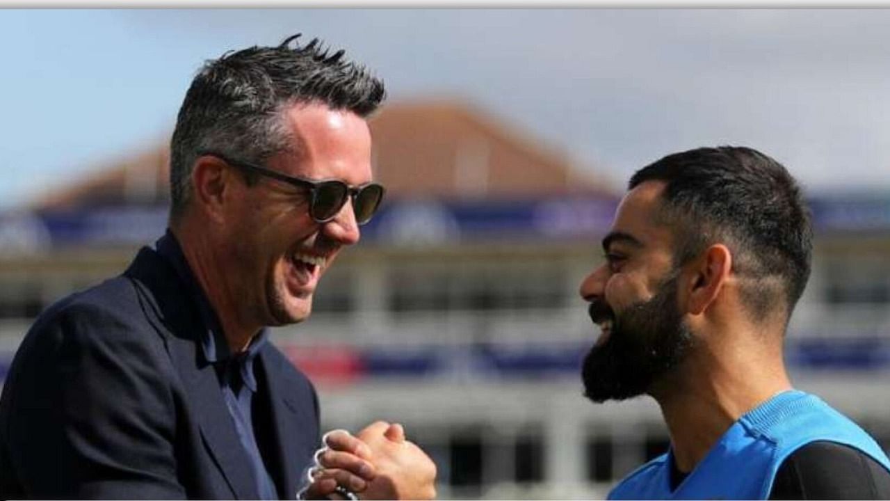 Kevin Pietersen and Virat Kohli. Credit: Twitter/@KP24