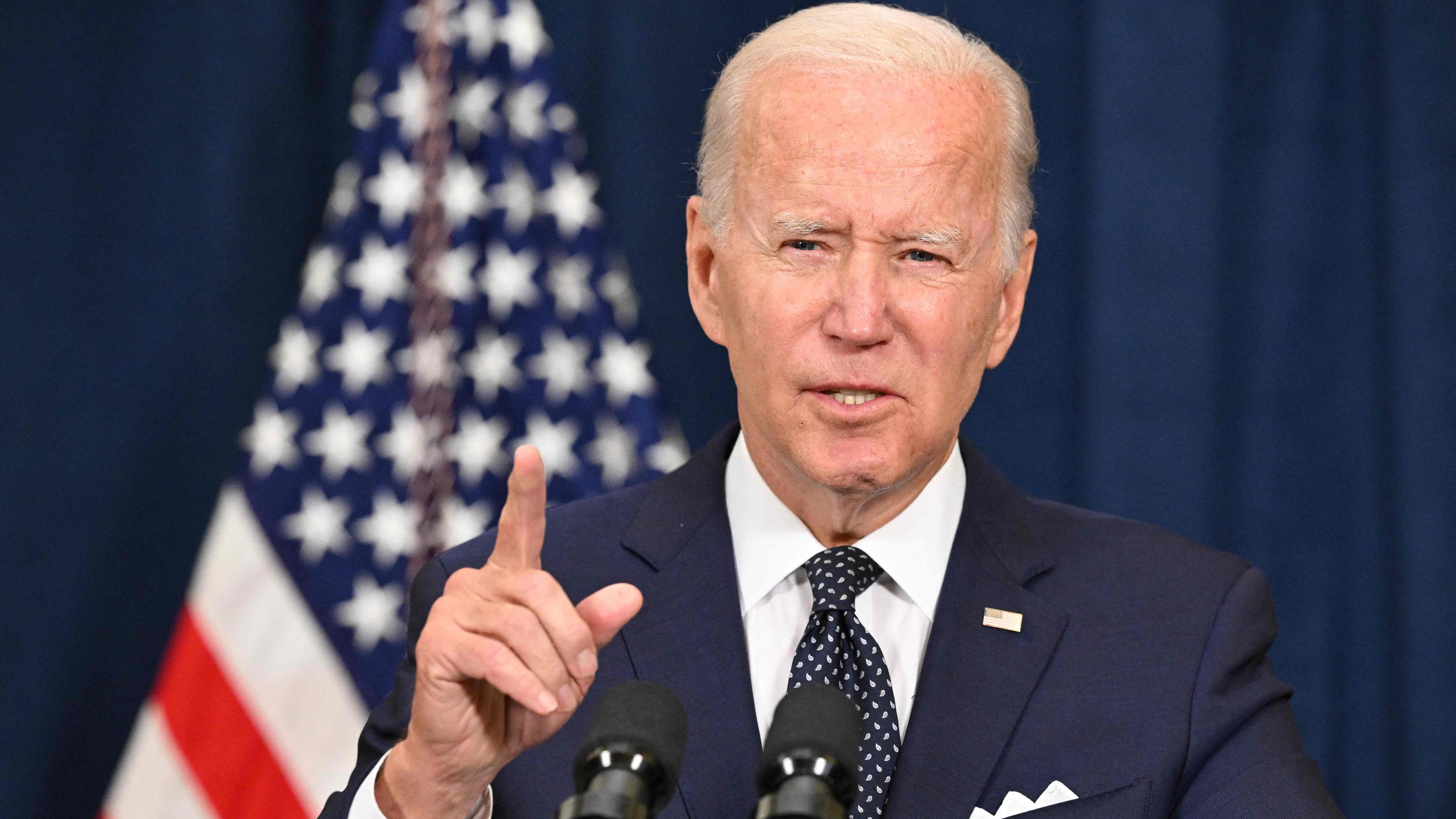 'I said, very straightforwardly, for an American president to be silent on an issue of human rights is inconsistent with who we are and who I am,' Biden said. Credit: AFP Photo