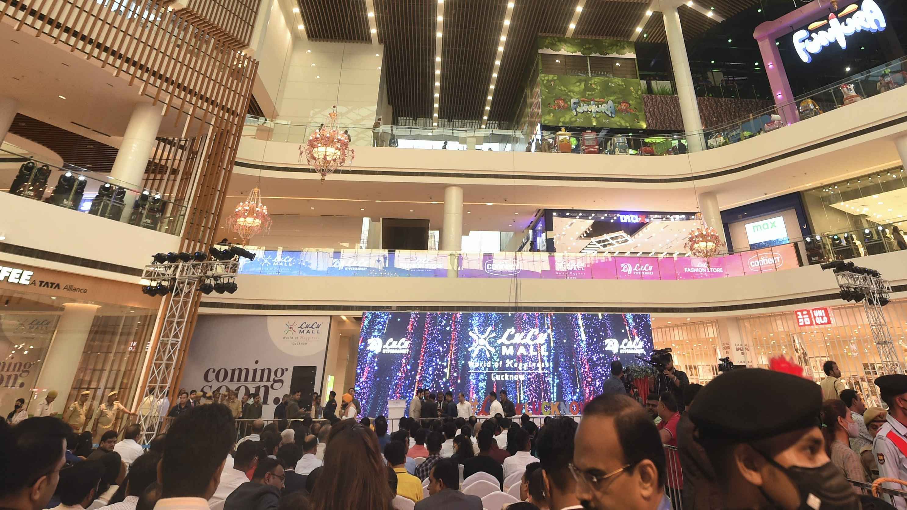A glimpse of the Lulu mall in Lucknow. Credit: PTI Photo