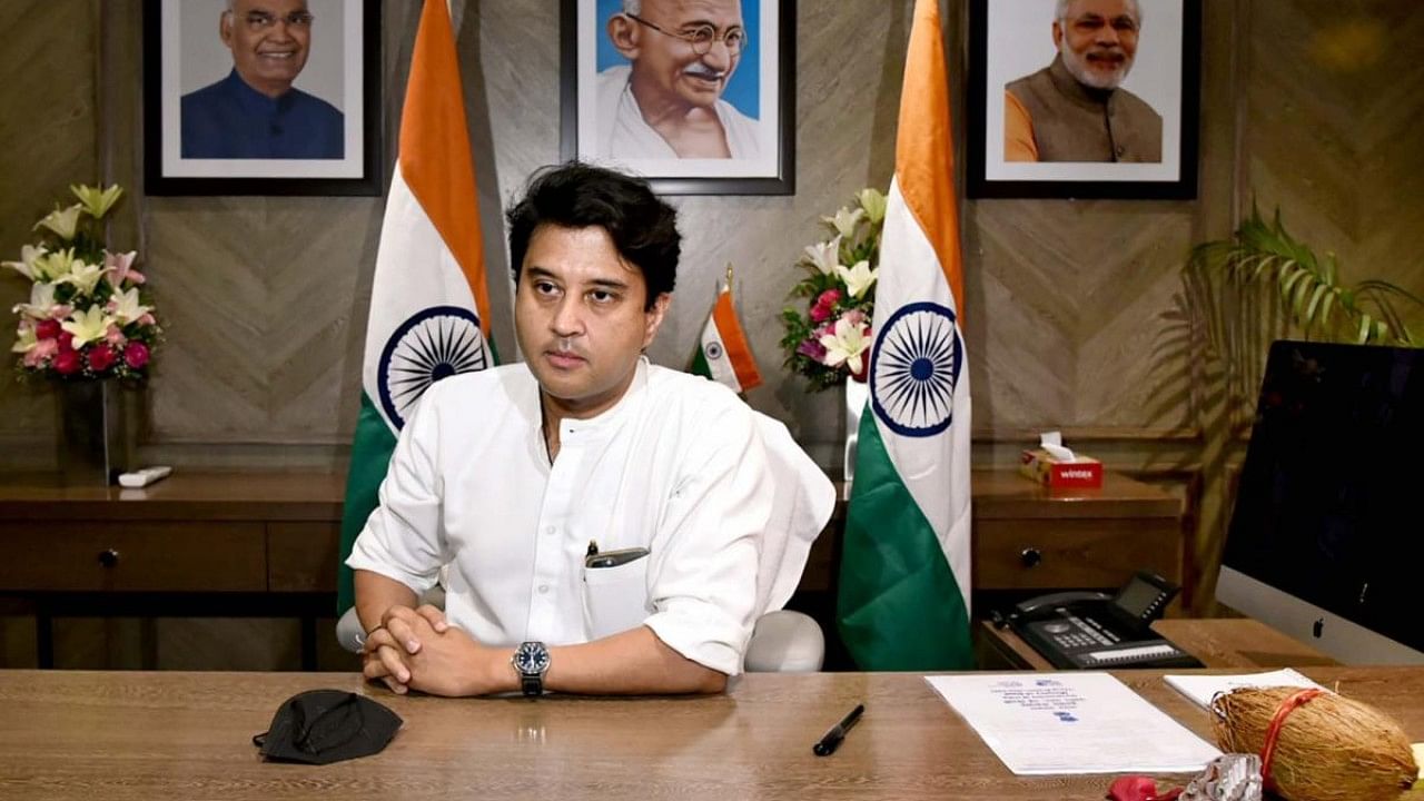 Union Minister for Civil Aviation Jyotiraditya M Scindia. Credit: IANS Photo