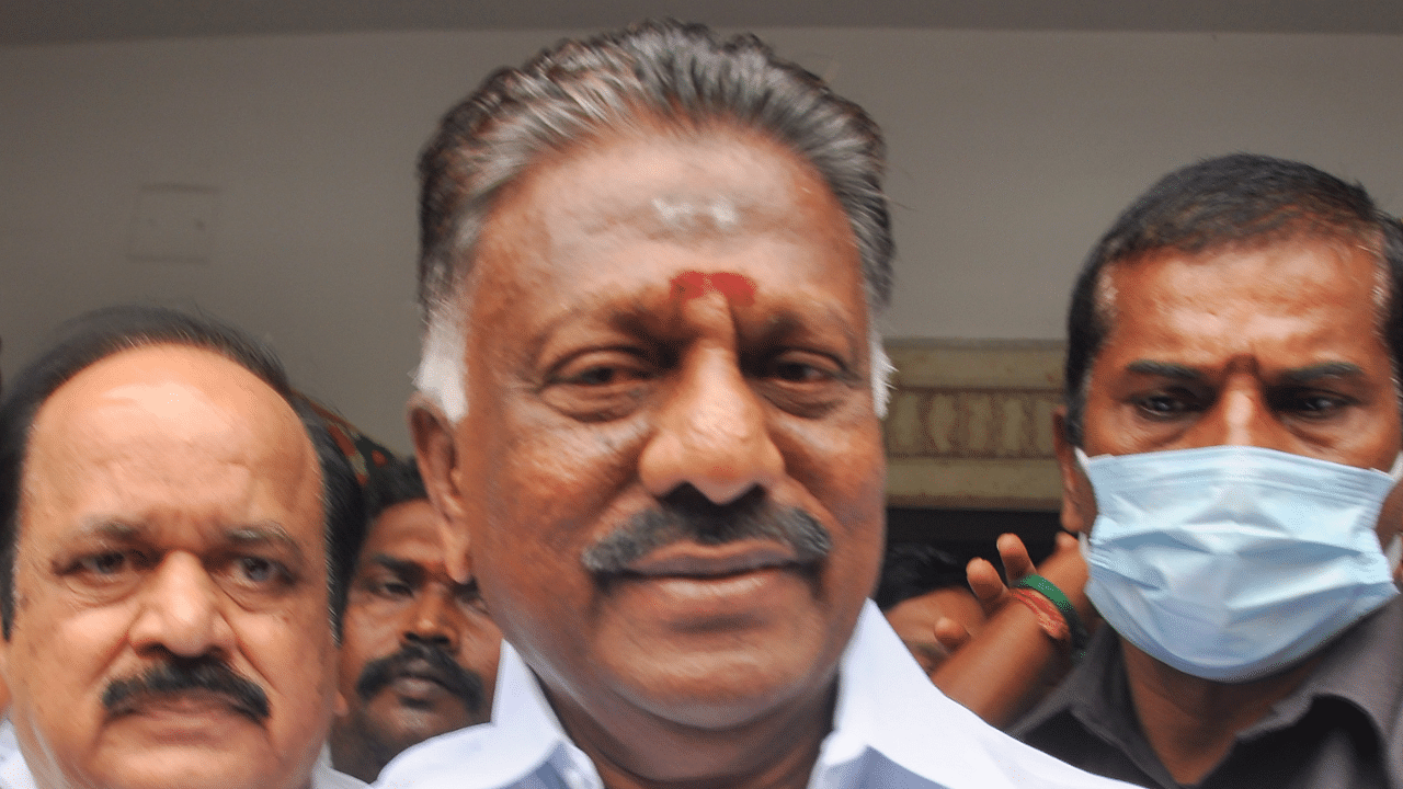Former chief minister of Tamil Nadu O Panneerselvam. Credit: PTI Photo